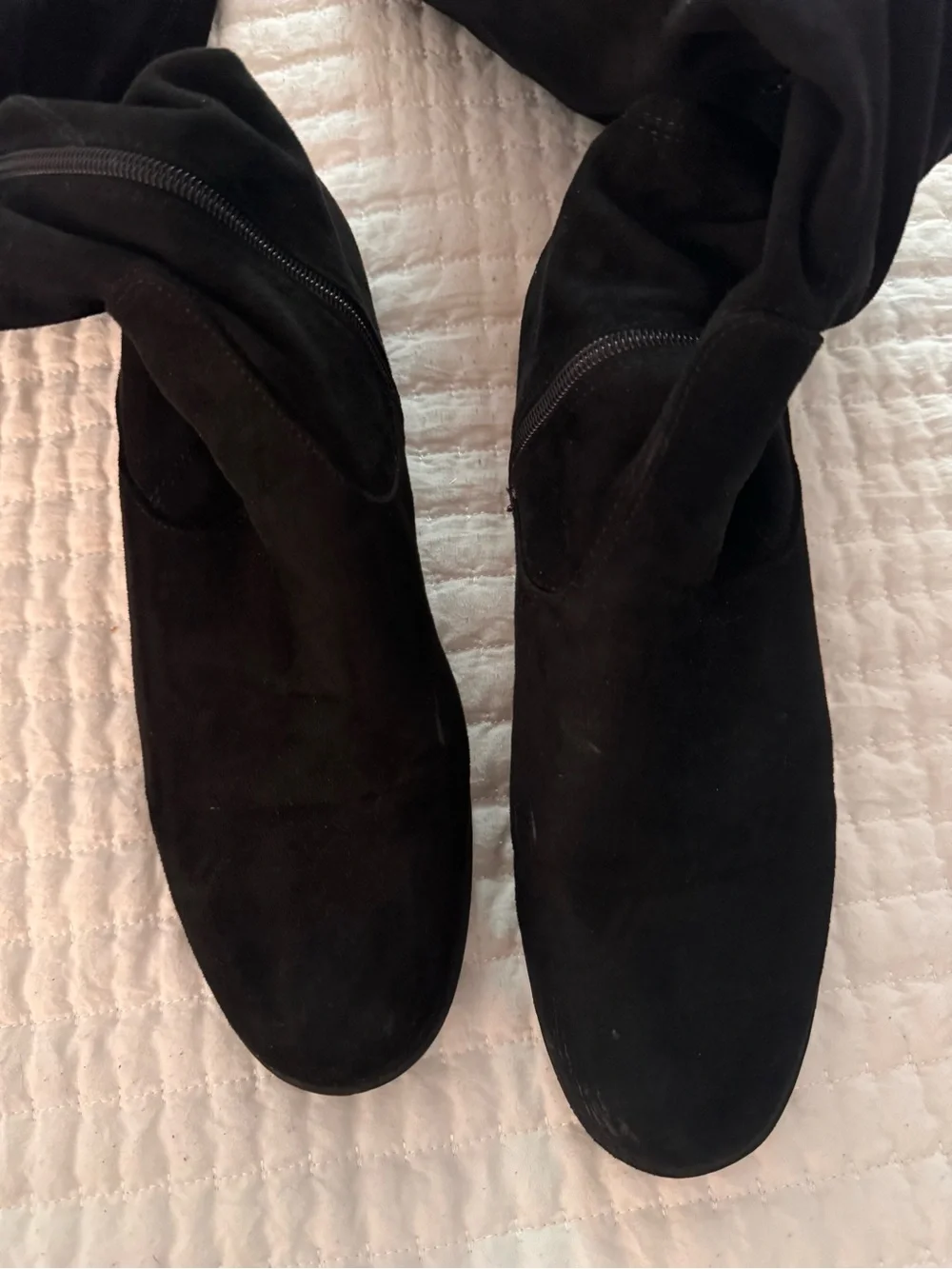 Unisa black suede over-the-knee boots- Size 10M